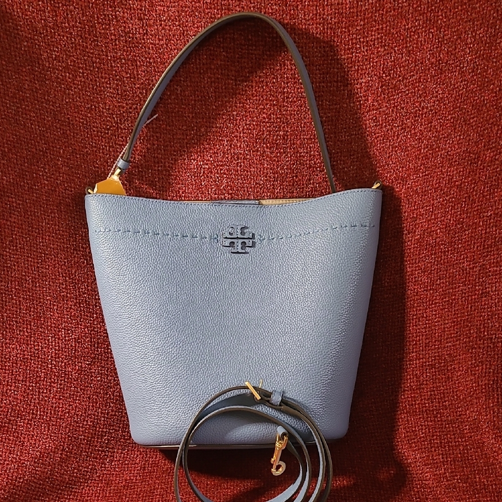 Tory Burch Blue Leather Shoulder Bag